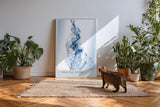 Paul Sinus Kunstdruck 40x60cm Fractal Flow – Geometrische Netzstruktur in fließender Bewegung