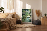 Paul Sinus Wandbild in 40x60cm Clearwater Path Malerischer Gebirgsbach mit klaren Wasserläufen