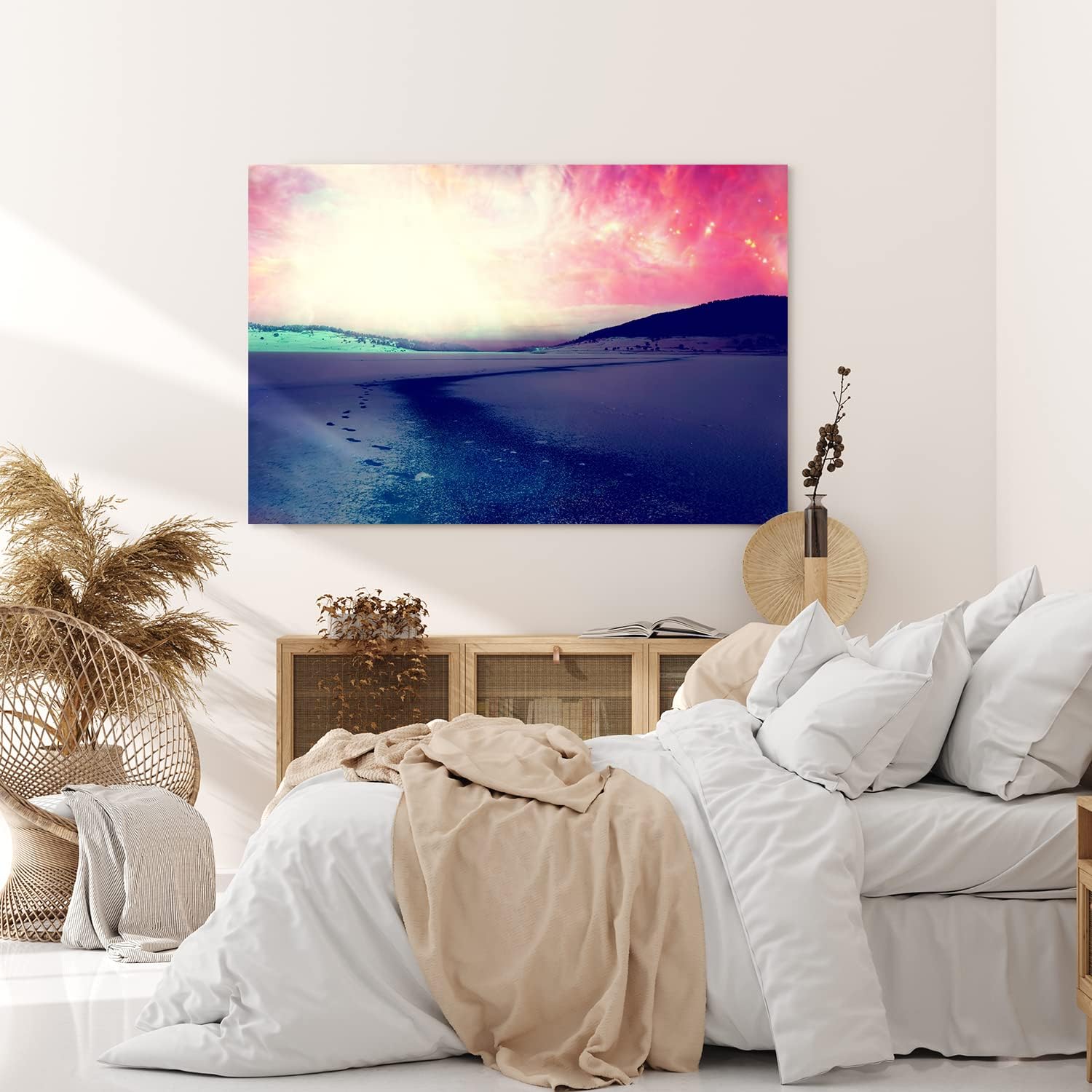 Paul Sinus Wandbild 120x80cm Kunstvolle Landschaft Berge Universum Fantasie