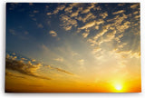 Paul Sinus Wandbild 120x80cm Himmel Sonnenuntergang Sonne Abendröte Wolken