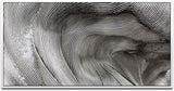 Abstrakte Kunst ca. 130x70cm Wandbild inklusive Schattenfugenrahmen weiss - Panorama Leinwand Bild XXL Format Wandbilder Wohnzimmer Wohnung Deko Kunstdrucke