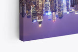 Paul Sinus Wandbild 120x80cm Manhattan Skyline New York Nacht Wolkenkratzer