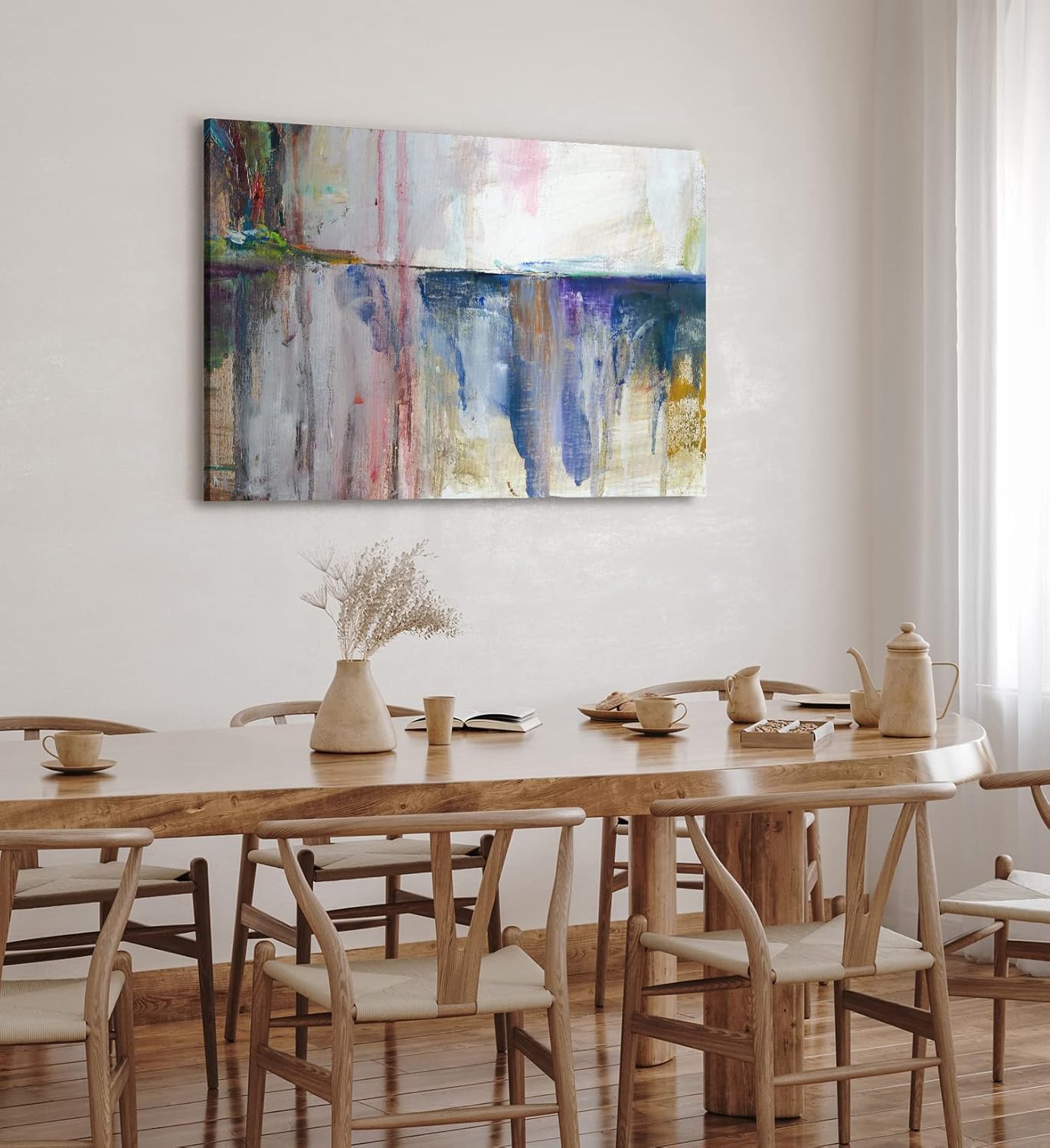 Paul Sinus Wandbild 120x80cm Abstrakte Farben Flecken Modern Kunstvoll Chaotisch