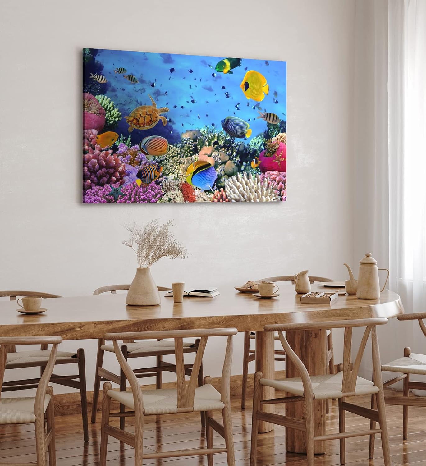 Paul Sinus Wandbild 120x80cm Unterwasserwelt Korallen Fische Meer Farbenfroh