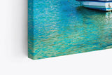Paul Sinus Wandbild 120x80cm Italienisches Küstendorf Häuser Hafen Boote Mittelmeer