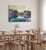Paul Sinus Wandbild 120x80cm Berge Bergsee See Natur Landschaftsbild Gebirge
