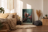 Paul Sinus Wandbild in 40x60cm Wings of Winterberry Eleganter roter Vogel mit ausgebreiteten Flügeln auf Zweig mit Winterbeeren vor sanftem Hintergrund