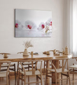 Paul Sinus Wandbild 120x80cm Orchideen Blumen weiße Blüten Hell Fotokunst