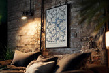 Paul Sinus Kunstdruck 40x60cm Inked Vines kunstvolles Rankenmotiv in Tintenoptik mit feinen Schraffuren und Tiefenwirkung
