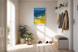 Paul Sinus Kunstdruck 40x60cm Goldene Himalayas in Indien – erhabene Natur zwischen Himmel und Erde in Farbe eingefangen