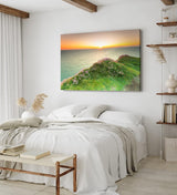Paul Sinus Wandbild 120x80cm Meer Sonnenuntergang Abendröte Küste Horizont