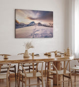 Paul Sinus Wandbild 120x80cm Berggipfel Schneegipfel Schnee Berge Gebirge