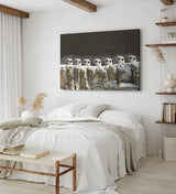 Paul Sinus Wandbild 120x80cm Erdmännchen Familie Tierfotografie Lustig