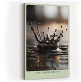 Paul Sinus Wandbild in 40x60cm The Liquid Crown – Fotografische Nahaufnahme einer Wasserkrone im Moment des Aufpralls