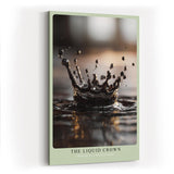 Paul Sinus Wandbild in 40x60cm The Liquid Crown – Fotografische Nahaufnahme einer Wasserkrone im Moment des Aufpralls
