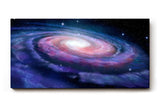 Sinus Art Wandbild 120x80cm Spiralförmige Galaxie mit hell leuchtendem Zentrum im Weltraum – geheimnisvoll und schön