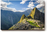 Sinus Art Wandbild 120x80cm Faszinierender Blick auf Machu Picchu mit majestätischer Andenlandschaft
