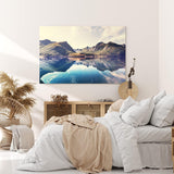 Paul Sinus Wandbild 120x80cm Berge Bergsee See Natur Landschaftsbild Gebirge