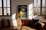Paul Sinus Wandbild in 40x60cm Tropical Nobility – farbintensives Porträt eines exotischen Vogels für ausdrucksstarke Raumgestaltung