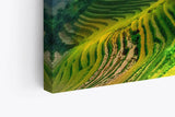 Paul Sinus Wandbild 120x80cm Asien Thailand Reisfelder Berge Hügel Natur Landschaft Grün