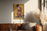 Paul Sinus Wandbild in 40x60cm The Golden Sorrow – ausdrucksstarkes Kunstmotiv im goldenen Mosaikstil für elegante Raumgestaltung