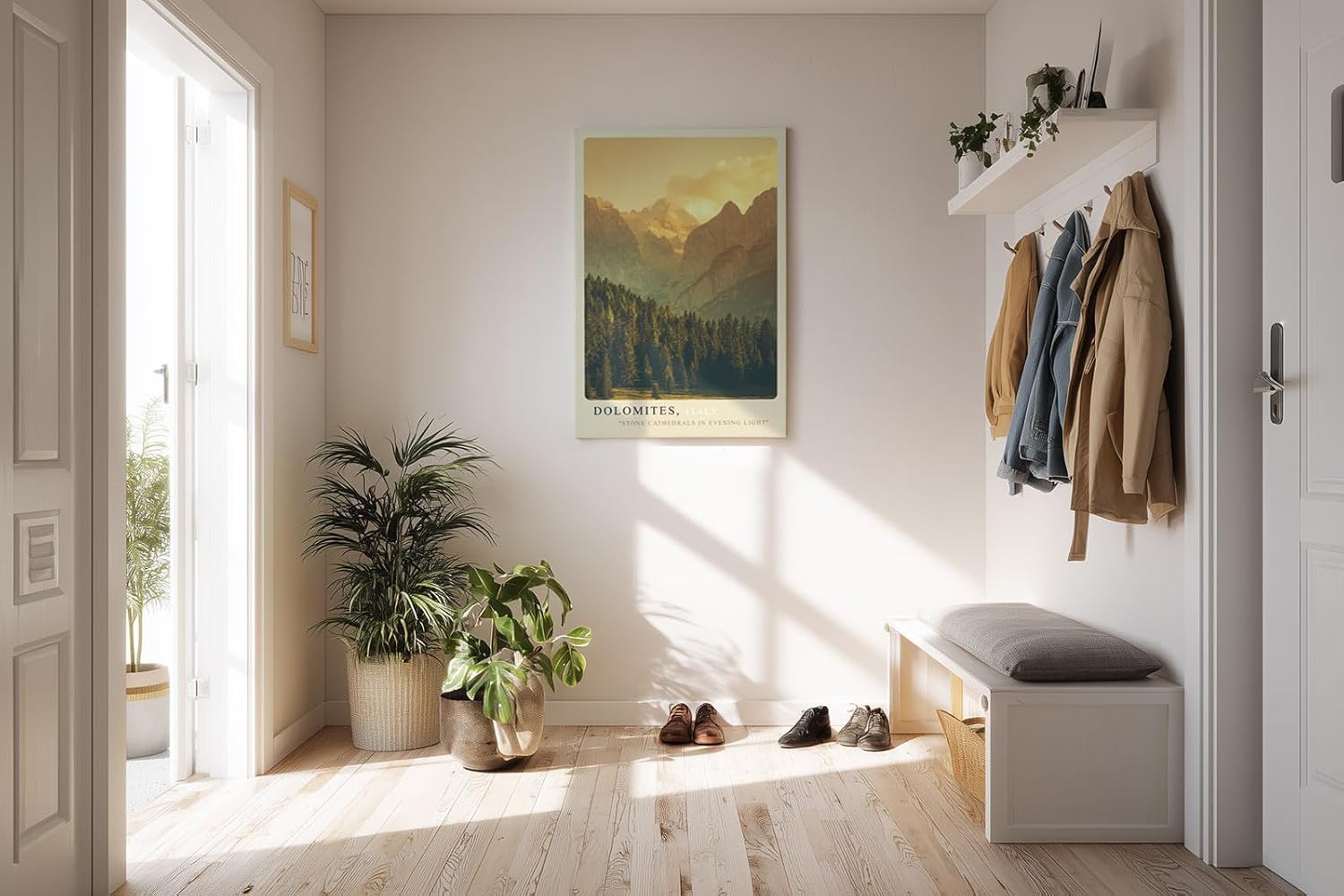 Paul Sinus Kunstdruck 40x60cm Dolomiten Italien Berge Abendlicht Natur Panorama Dolomites Italy