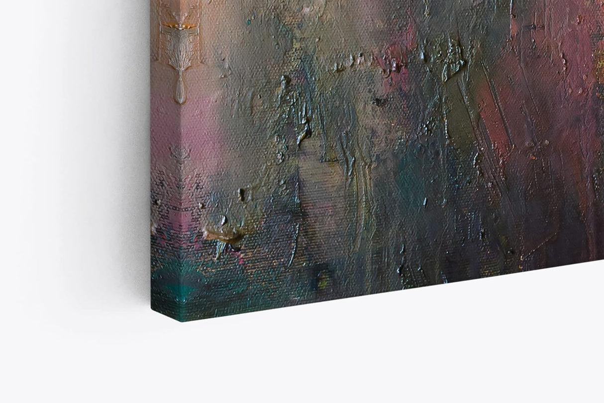 Paul Sinus Wandbild 120x80cm Farben auf Leinwand Abstrakte Struktur Textur Modern