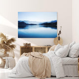 Paul Sinus Wandbild 120x80cm Bergsee Berge See Blau Gebirge Natur Horizont