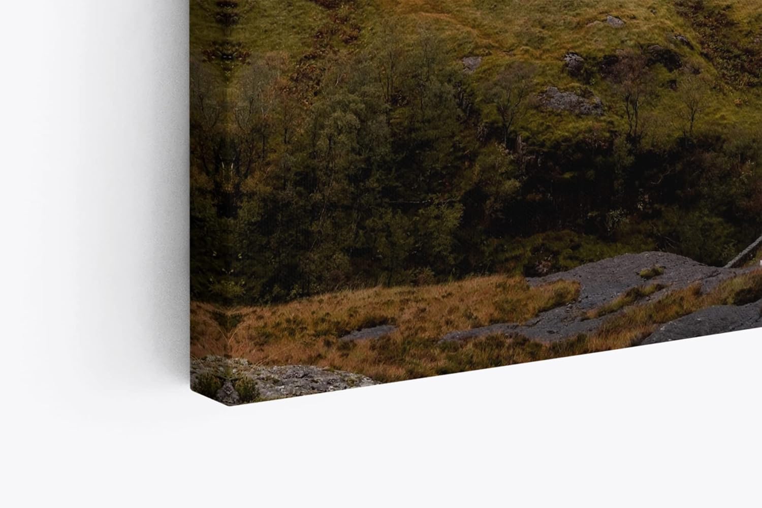 Paul Sinus Wandbild 120x80cm Schottische Landschaft Berge Nebel Wolken Gebirge