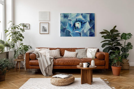 Sinus Art Wandbild 120x80cm Die symmetrische Form der Agavenblätter wirkt strukturiert, ästhetisch und beruhigend