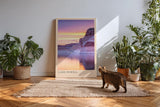Paul Sinus Kunstdruck 40x60cm Lake Powell USA – Sandsteinformationen mit Wasserreflexion im Sonnenuntergang