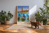 Paul Sinus Kunstdruck 40x60cm Venice – Magischer Blick auf das traumhafte Venedig zur Blauen Stunde
