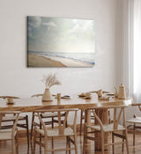 Paul Sinus Wandbild 120x80cm Strand Meer Wellen Horizont Himmel Sandstrand
