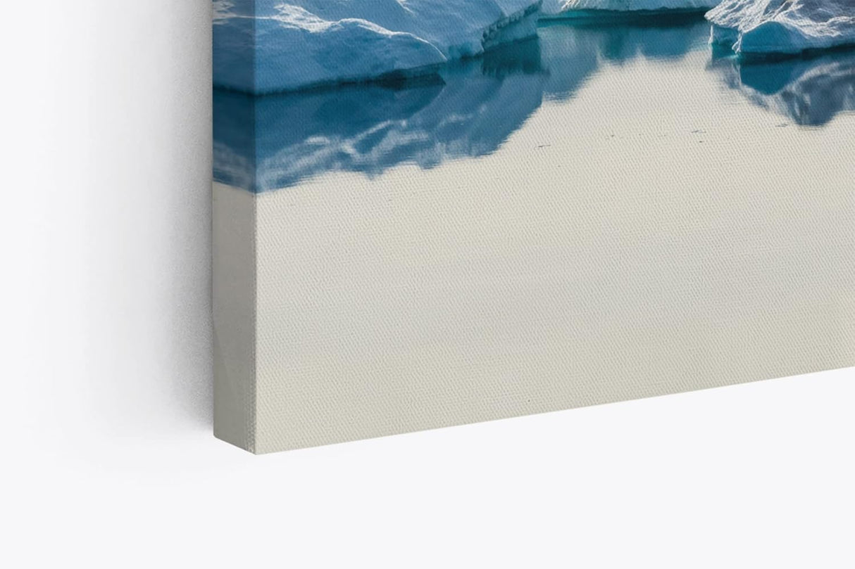 Paul Sinus Wandbild 120x80cm Antarktis Eisberge Meer Schnee Weiß Südpol