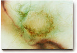 Sinus Art Wandbild 120x80cm Farbwolken in Naturtönen mit sanftem Zentrum und umgebenden Flächen