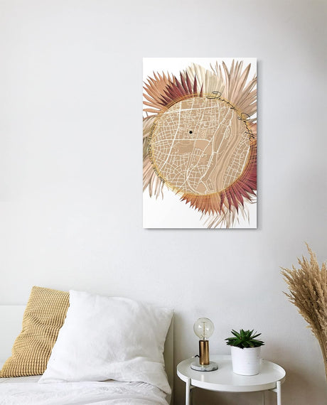Paul Sinus Bilderrahmen personalisiert mit deinen GPS Koordinaten und Namen. 30cm x 42cm Holz Wechselrahmen mit Glas. Individuelles Geschenk. (ohne Rahmen)