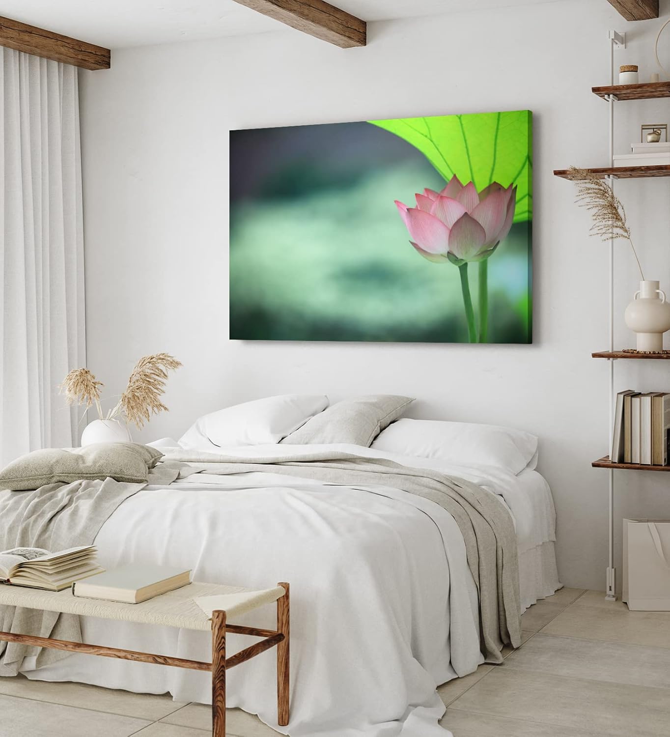 Paul Sinus Wandbild 120x80cm Lotosblume Blume Blüte Kunstvoll Lotos Rosa