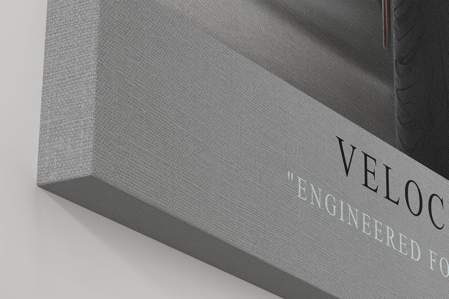 Paul Sinus Wandbild in 40x60cm Velocyte X – futuristisches Motorrad-Design in minimalistischer Perspektive mit markantem Rücklicht