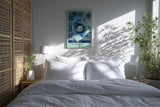Paul Sinus Kunstdruck 40x60cm Agave Naturstruktur stachelig Pflanze Makro blau Armored Bloom