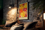 Paul Sinus Kunstdruck 40x60cm Autumn Leaves – leuchtende Herbstblätter in Gold, Rot und Orange