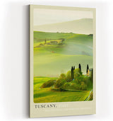 Paul Sinus Kunstdruck 40x60cm Tuscany Italy toskanische Hügellandschaft im Morgenlicht mit mediterraner Harmonie