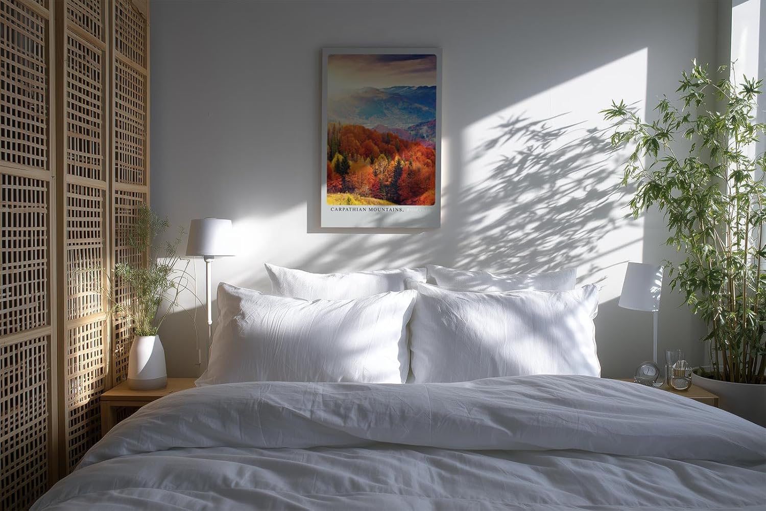 Paul Sinus Kunstdruck 40x60cm Carpathian Mountains im Herbst – Farbenprächtige Waldlandschaft aus Rumänien
