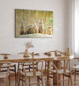 Paul Sinus Wandbild 120x80cm Erdmännchen Familie Afrika Tiere Wildnis Südafrika