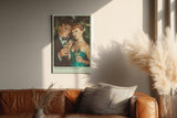 Paul Sinus Wandbild in 40x60cm Glamouröses Paar im Retro-Stil mit Cocktails und luxuriösen Accessoires