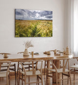 Paul Sinus Wandbild 120x80cm Weizenfeld Meer Weizen Natur Wolken Horizont