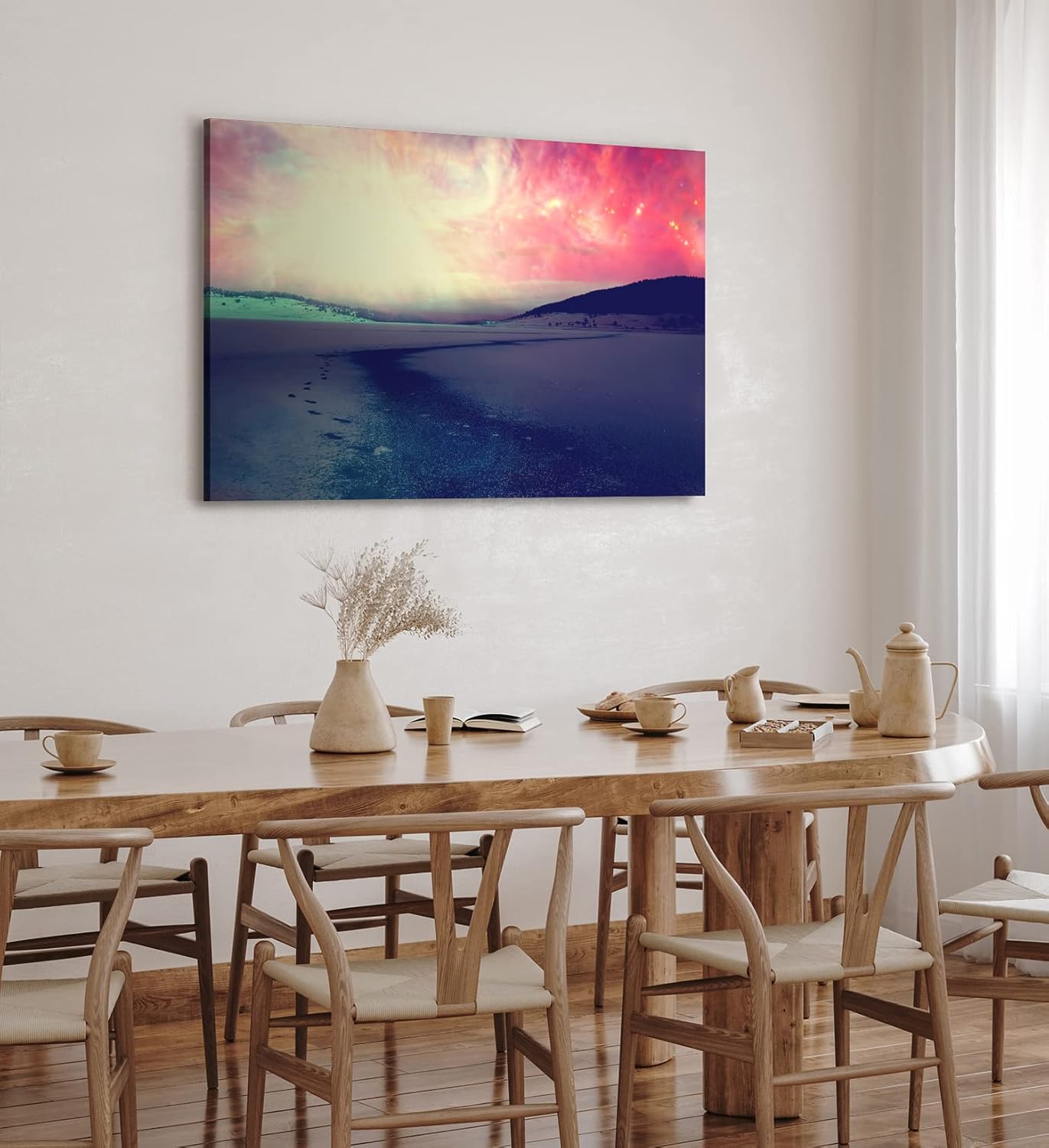 Paul Sinus Wandbild 120x80cm Kunstvolle Landschaft Berge Universum Fantasie