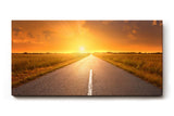 Sinus Art Wandbild 120x80cm Straße führt ins Licht und erzeugt Tiefe und symbolische Weite