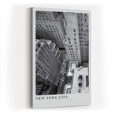 Paul Sinus Kunstdruck 40x60cm New York City mit Hochhäusern und gelben Taxis aus der Vogelperspektive