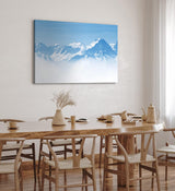Paul Sinus Wandbild 120x80cm Berge Schneegipfel Alpen Blau Weiß Natur