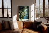 Paul Sinus Wandbild in 40x60cm Water Garden Seerosen und Wasserpflanzen im sonnigen Gartenteich